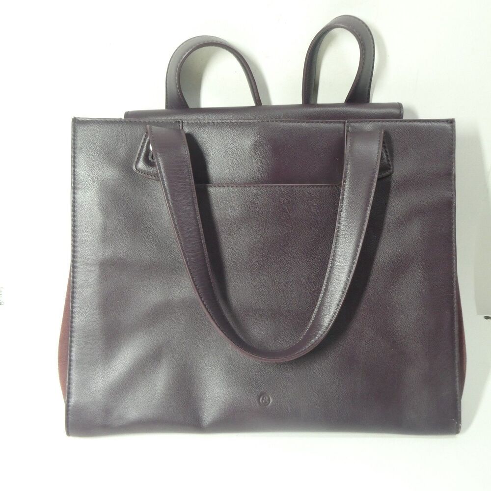 Treasure & Bond Oxblood Leather Large Tote Satchel Bag